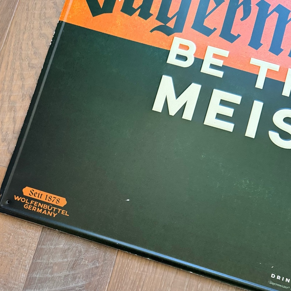 JAGERMEISTER Be The Meister Metal Wall Art Sign Jager 24”X 24” 2017 Tin The Stag - Picture 5 of 10